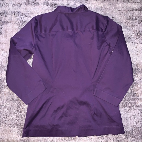 Eddie Bauer Purple Button Down Shirt, Tall Medium - Picture 3 of 4
